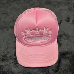 corteiz メッシュキャップ　ノーブランド ピンクUK ストリート