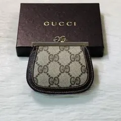 月末最終　希少　オールドグッチ GUCCI グッチ　GG スプリーム がま口