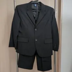 コムサイズム　ブラック ストライプ スーツ 120cm