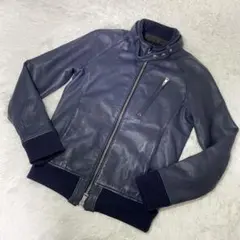 AKM シングルライダース レザージャケット Lサイズのサムネイル