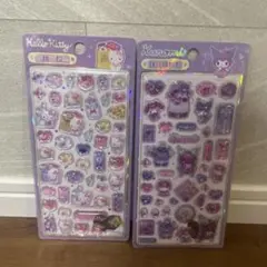 ハローキティ　クロミ　硬いシールセット