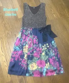 美品✩.*˚cloche花柄ワンピース☆レトロ