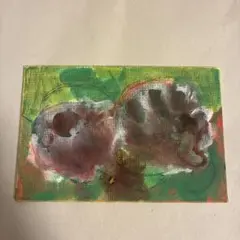 アクリル画 ハガキサイズ