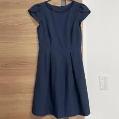 袖フリル　　ワンピース　フォーマル　Mサイズ