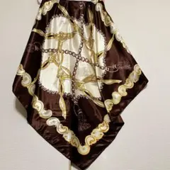スカーフ チェーン柄 大判スカーフ 布 クロス マルチクロス 大判クロス 難あり
