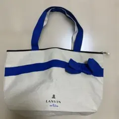 LANVIN en Bleu リボン付きトートバッグ
