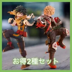 僕のヒーローアカデミア ヒロアカ 緑谷出久 爆豪勝己 フィギュア 2種