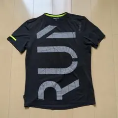 Reebok メンズ ランニングTシャツ ブラック Lサイズ