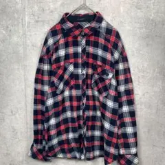 PAGEBOY シャツ ブラウス 長袖 ネルシャツ Free レッドのサムネイル