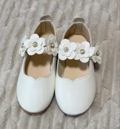 子供シューズ フォーマルシューズ 発表会 15.5cm 結婚式 靴 入園式 白