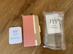 iPhone13 pro ケース 6.1 FYY 軽量 手帳 ピンクゴールド