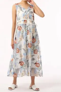 【美品】グレースコンチネンタル　ボタニカルバードワンピース