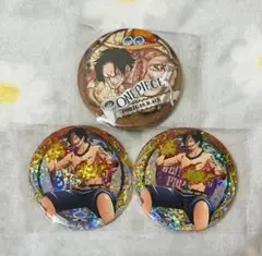 ワンピース ポートガス・D・エース 缶バッジ3個セット