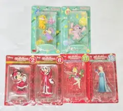 ディズニー クリスマスフィギュア オーナメントくじ 6体