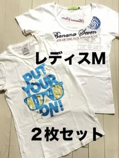【レディースS〜M】adidas＆Banana Seven Tシャツ2枚のサムネイル