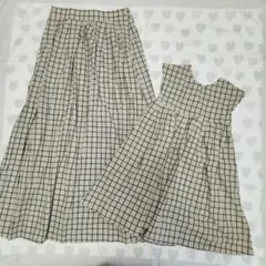 新品タグ付きpairmanonペアマノン親子お揃い2点セットワンピース&スカート