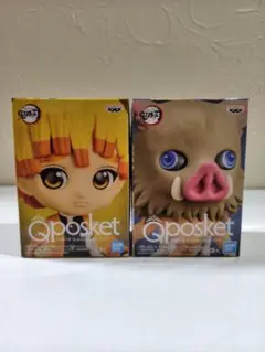 鬼滅の刃 Qposket petit フィギュア 善逸 伊之助 セット