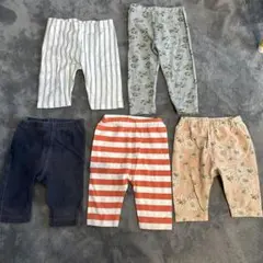 ベビー服 ボトムス 5点セット　5部丈　7部丈