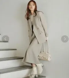 mysty womanセットアップ着用可・Wテーラードジャケット 291186