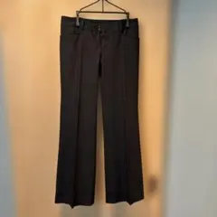 LAUTREAMONT ブラック ストレートパンツ レディース
