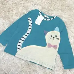 【新品】ベイビーチアー　ねこ　長袖カットソー　110cm