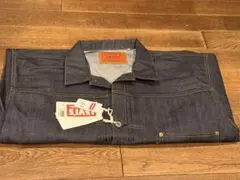 40s BILT WELL デニム エプロン 針刺し バックルバック 耳付 大戦