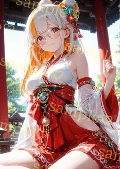 キラキラ　かわいい　AIイラスト　ポスター　A4サイズ　a470