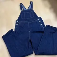 デニムオーバーオール ダークブルー