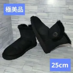 美品 UGG アグ カラ ムートン ブーツ クラシックブーツ 23cm ブラック UGG アグ ムートンブーツ クラシック トール 2 レディース