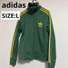 adidas トラックジャケット グリーン Lサイズ