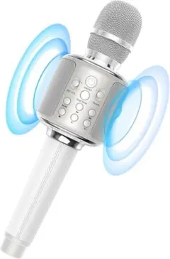 カラオケマイク Bluetooth スピーカー内蔵 収納ケース付属 Q95