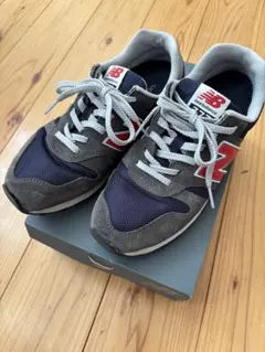 New Balance 373 グレー/ネイビー スニーカー