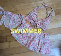 SWIMMER　リボン　スカート　付き　ビキニ　３点セットのサムネイル