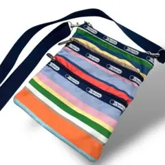 レスポートサック ストライプ ショルダーバッグ サコッシュ ポーチ 斜め掛け