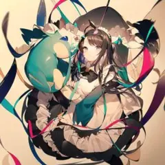 色鉛筆からできたALシールL 2版❤️可愛い女の子❤️