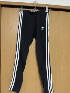 adidas originals ブラック ストライプ レギンス S