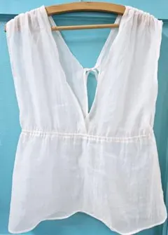 Rafraf ラフラフ しまむら オーガンジー ベスト シアージレ 2way