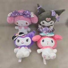 マイメロディ ぬいぐるみ キーホルダー ストラップ まとめ売り 4個