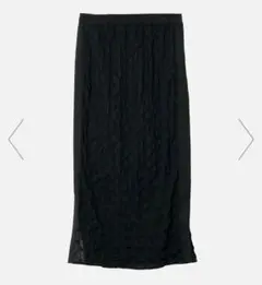 Chiffon Shrink Lace Pencil Skirtのサムネイル