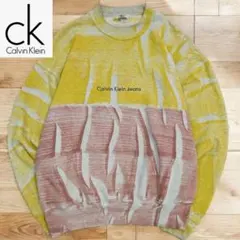 ✨希少✨ 90's USA製 カルバンクライン 刺繍ロゴスウェット L