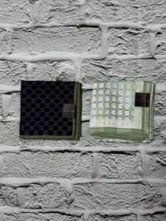 美品　CELINE　ハンカチ2枚セット　ｗ1726-0203-9-3