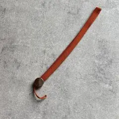 極美品】HERMES エルメス セリエ 携帯ストラップ オレンジ×シルバー