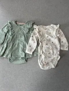 H&M ワンピース風ロンパースとロンパース　2着