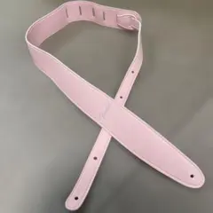 【美品】Fender ピンクレザーギターストラップ
