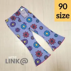 新品◇ littc LINK@ リトシー 花柄 フレアパンツ レギンス 90