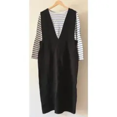 GU*ニットジャンパードレス*XXL*ジャンパースカート*サロペットスカート