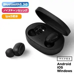 2026最新⭐️ワイヤレスイヤホン Bluetooth5.3 無線 防水 黒