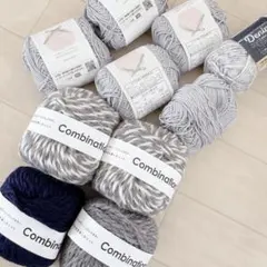 【106】毛糸 まとめ売り コットンきらり Combination ダルマ