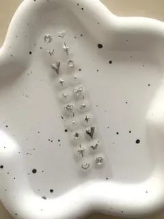 耳つぼジュエリー【おまとめ割引あり〼】匿名配送　即時発送　シルバー　シンプル