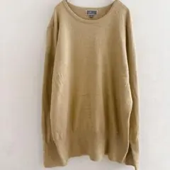 JM COLLECTION【L】ベージュ 長袖 ニット セーター 無地 大人女子
